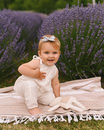 Unisex linen/cotton romper