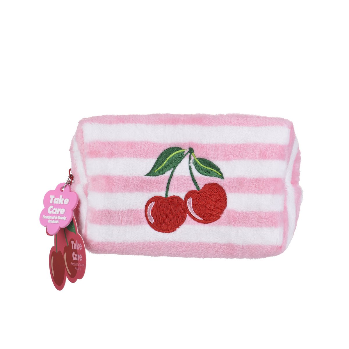 ARTÍCULOS DE FELPA / NECESER DE MAQUILLAJE – PATRÓN DE CEREZA