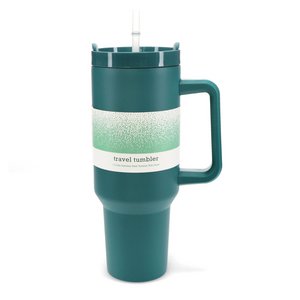Reisbeker met handvat (1,2Ltr) - Petrol blauw