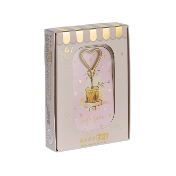 With Love rosa Wondercake deluxe rosa Herz gold