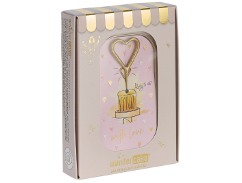 With Love rosa Wondercake deluxe rosa Herz gold