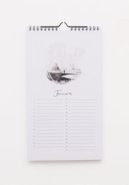 Birthday Calendar Watercolor Abstract Design