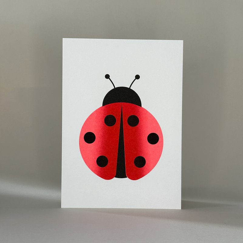 Risography Postcard - Ladybug - DIN A6