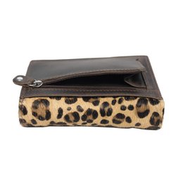Cartera Mujer Piel Marron Oscuro RFID En 8 Estampas – Arrigo