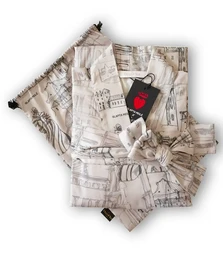 Satijnen badjaskimono met tas Secret Love Story of Royal Vilnius