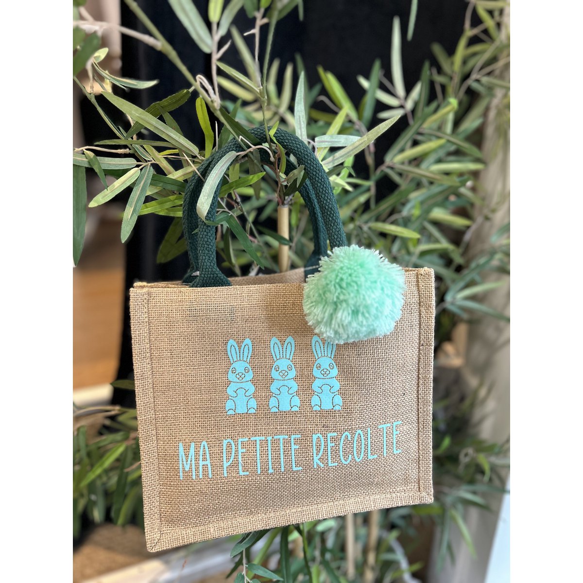 Mini jute shopping bags - Easter collection