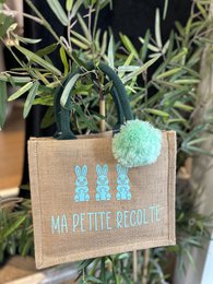 Mini jute shopping bags - Easter collection