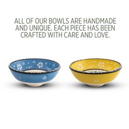 Decoratieve Keramische Kommen Set van 2/4- 12cm Handgemaakt