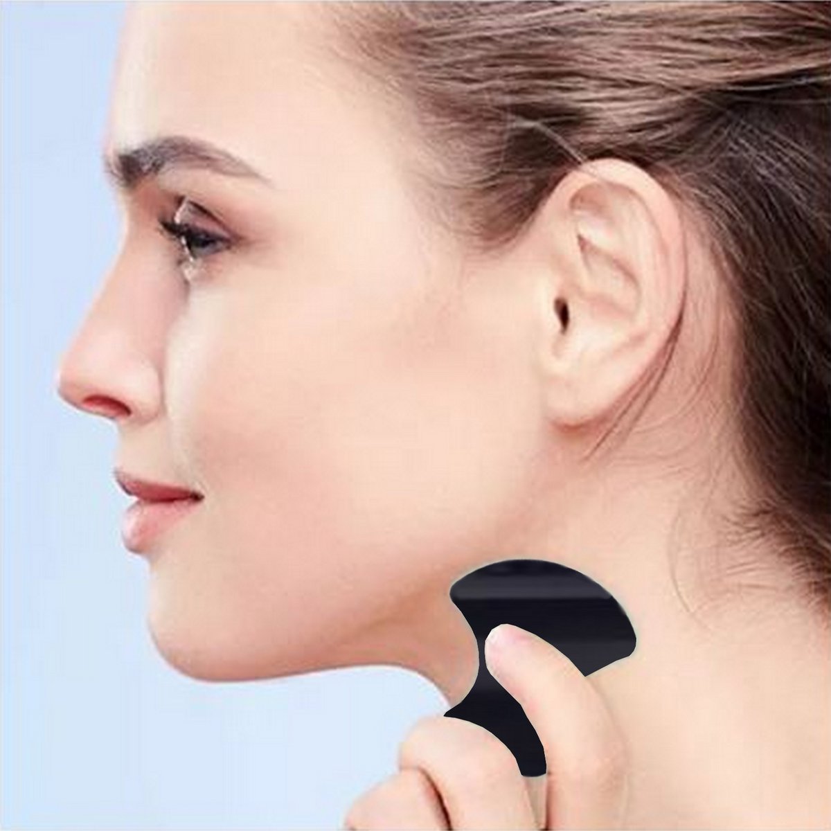 Set of 11 + 1 Free - Champi Gua Sha in Black Serpentine