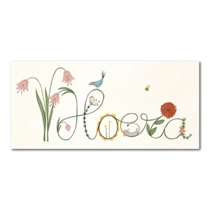 Hoera met bloemen | Kaart