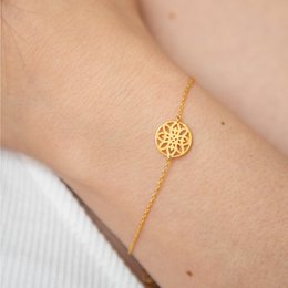 Mandala armbånd i guld