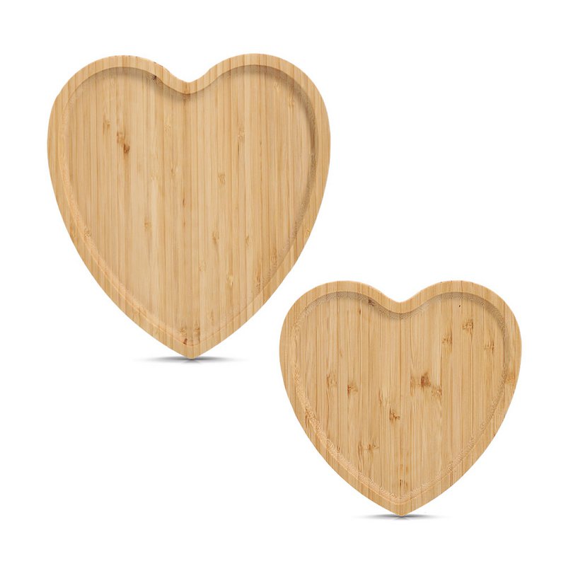 Serving tray "Heart", bamboo FSC 100%