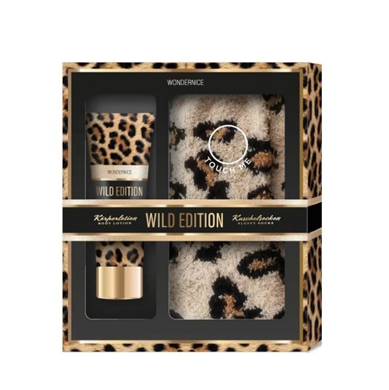 Wild Edition Gift Set With Leopard Socks For Women