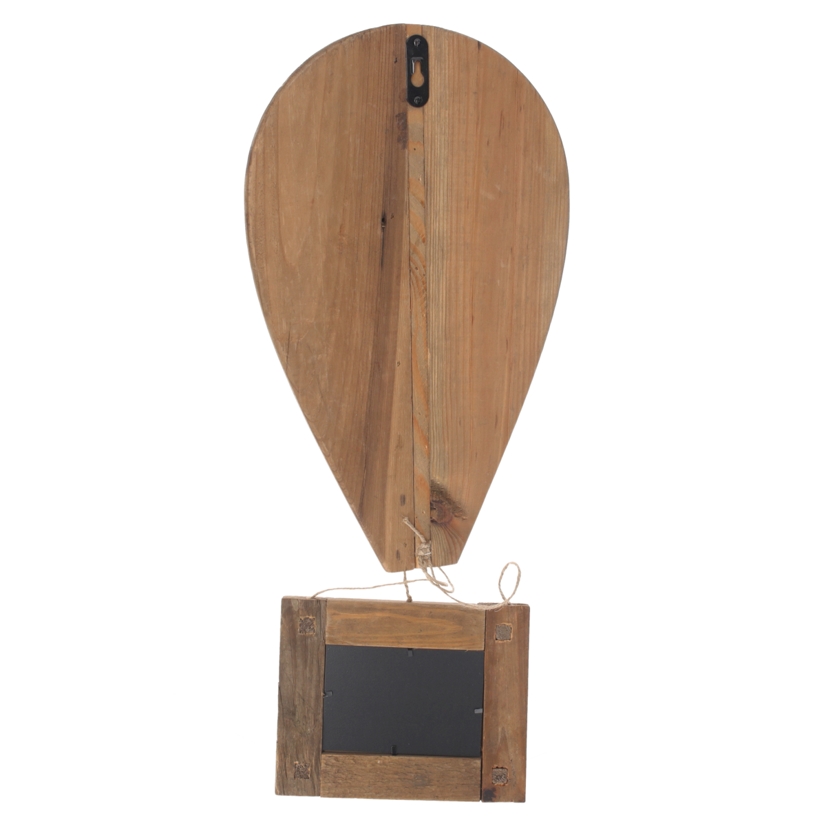 Gray wooden hot air balloon photo frame 30x14x84 cm