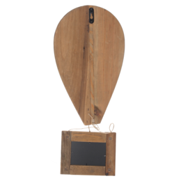 Gray wooden hot air balloon photo frame 30x14x84 cm
