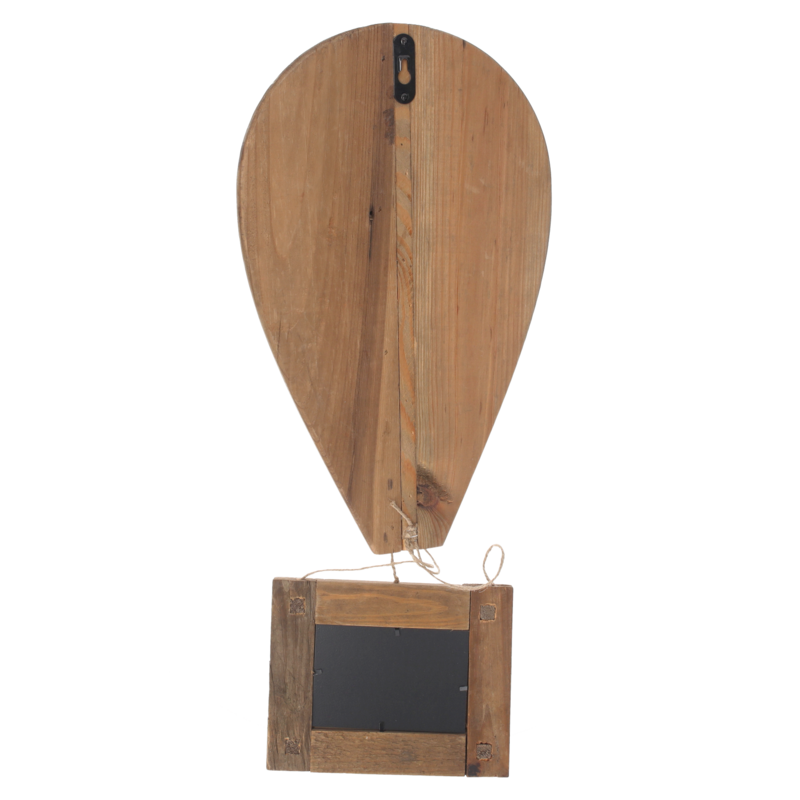 Gray wooden hot air balloon photo frame 30x14x84 cm