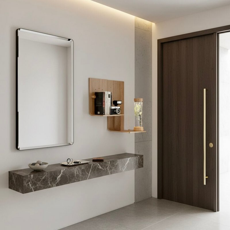 Brera wooden wall shelf – floating shelf