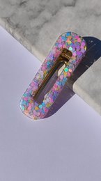 ⋒ RESIN HAIR CLIP PACK -  HEARTS (9 ITEMS) ⋒
