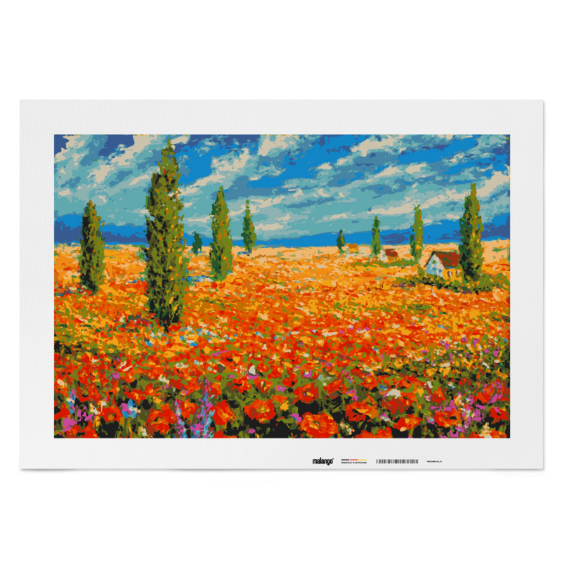 Mal efter tal - blomsterparadis