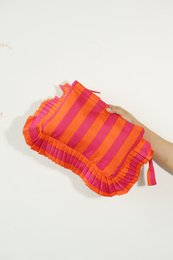 Taske | Frill Edge Large Size Håndlavet Citrongul | Bomuld