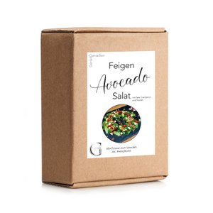 Salad box for fig avocado salad