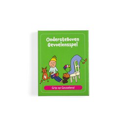 Upside down Feelings game - Grip on feelings, an educational toy that helps children understand and express their emotions through a game with cards depicting different facial expressions and emotions.