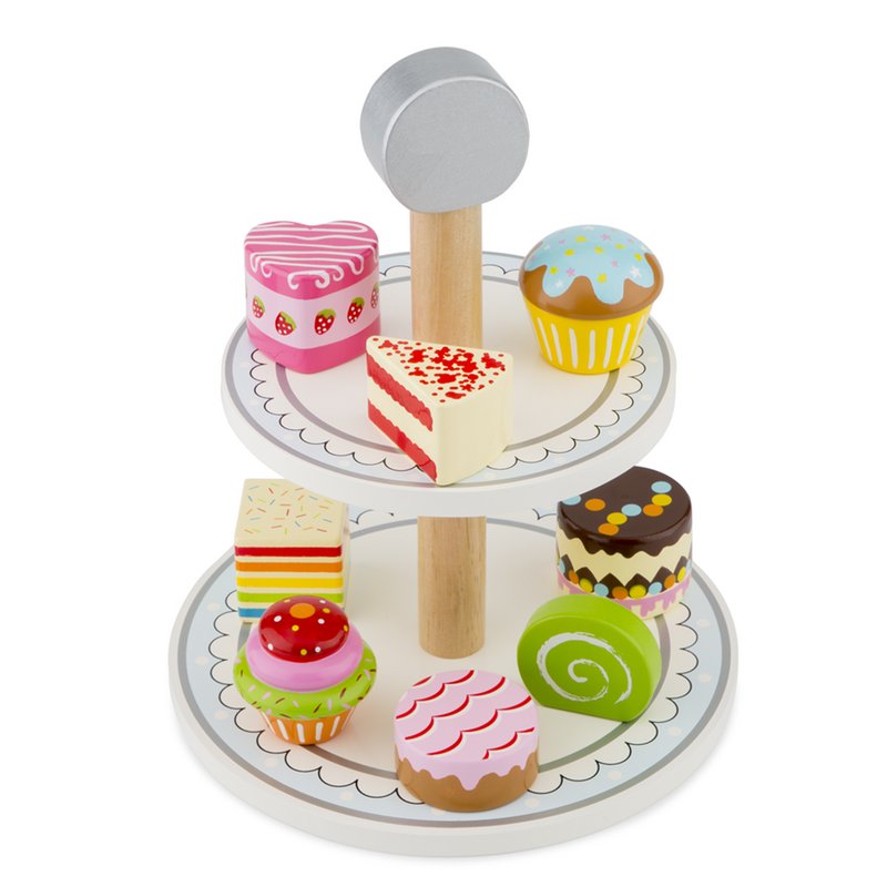 etagère met cakejes