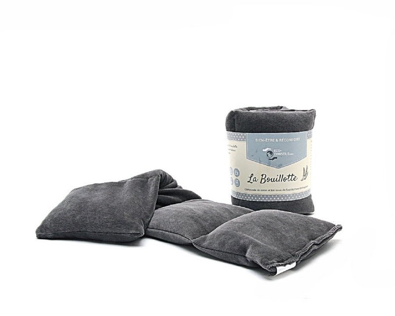 Organic dry hot water bottle - Gray