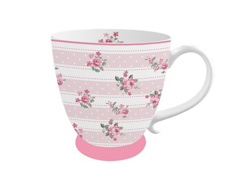 Porcelain mug Bella stripes 430 ml Isabelle Rose