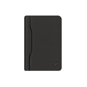 Card Wallet Snap Leather Black