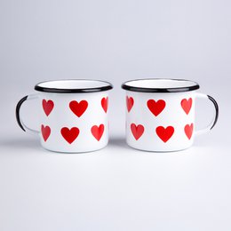 0,35l Emaille Kaffeebecher | Liebe