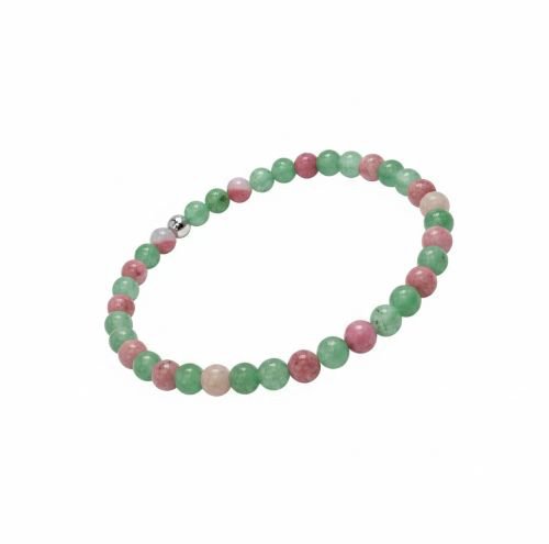 Women's bracelet Aventurine and Rhodochrosite 4 mm