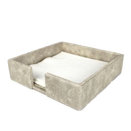 National Holder Square L de cuero sintético Ray Beige