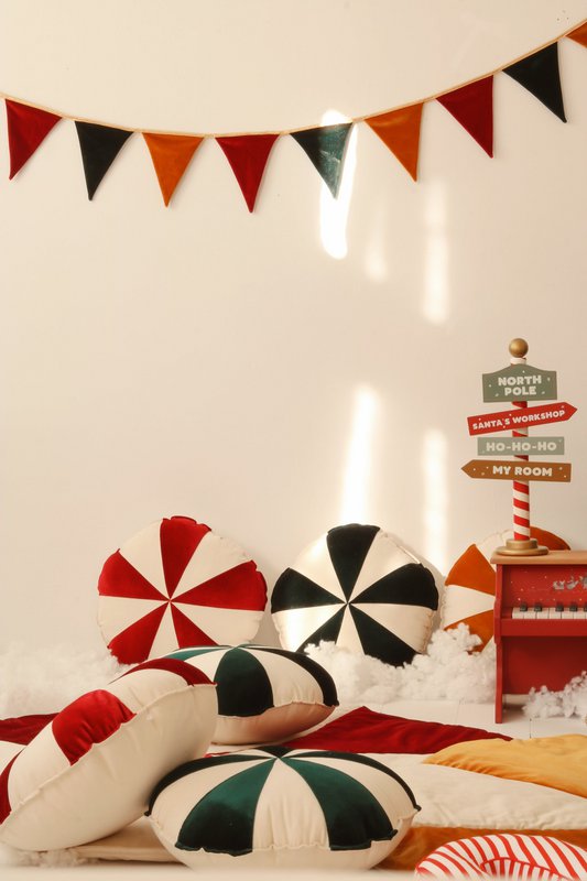 “Merry Christmas” velvet Garland, holiday home decor