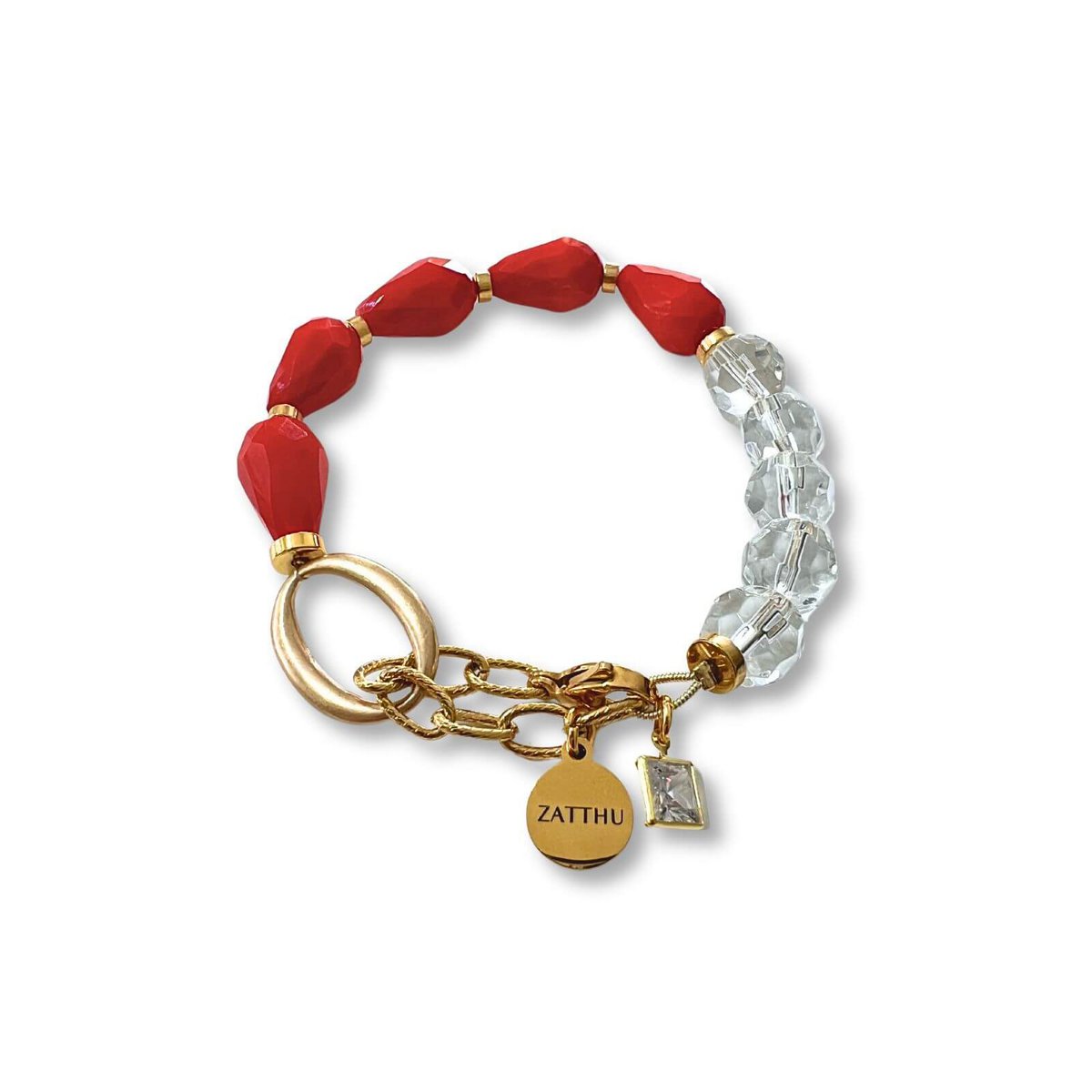 Pulsera de cuentas Lume roja