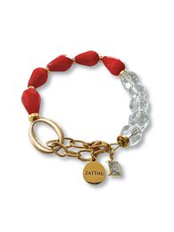 Bracelet perles Lume rouge