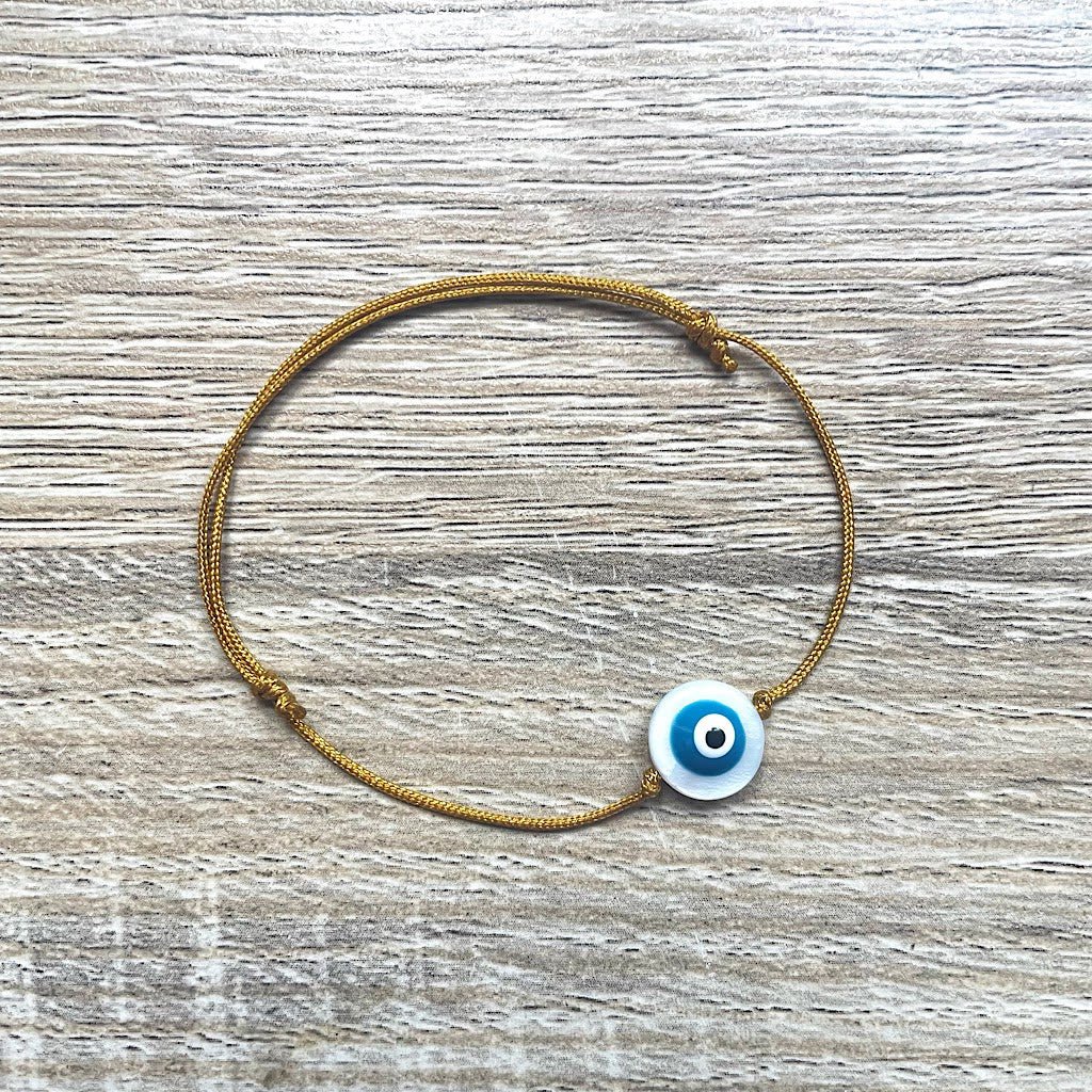 Pulsera de cordón deslizante Lucky Blue Eye