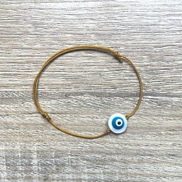 Bransoletka ze sznurka Lucky Blue Eye