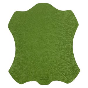 K0001EB | In Italien hergestelltes Mauspad aus echtem Vollnarbenleder mit Dollar-Maserung – grüne Farbe – Maße: 20 x 23 cm – Verpackung: TNT-Schlauchbeutel