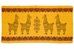Mini-Alpaka-Gelb – Alpaka-Minidecke – 110 x 185 cm