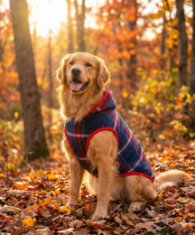 Alpha Dog Lumber Blue Plaid Fleece-hættetrøje (5-Sæt)