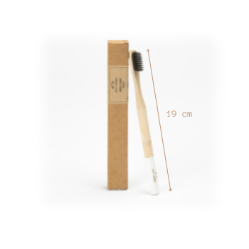 Bamboo Toothbrush Adult White Medium