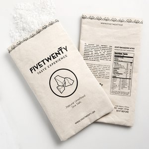 Unraffiniertes Meersalz im Leinenbeutel 400gr.