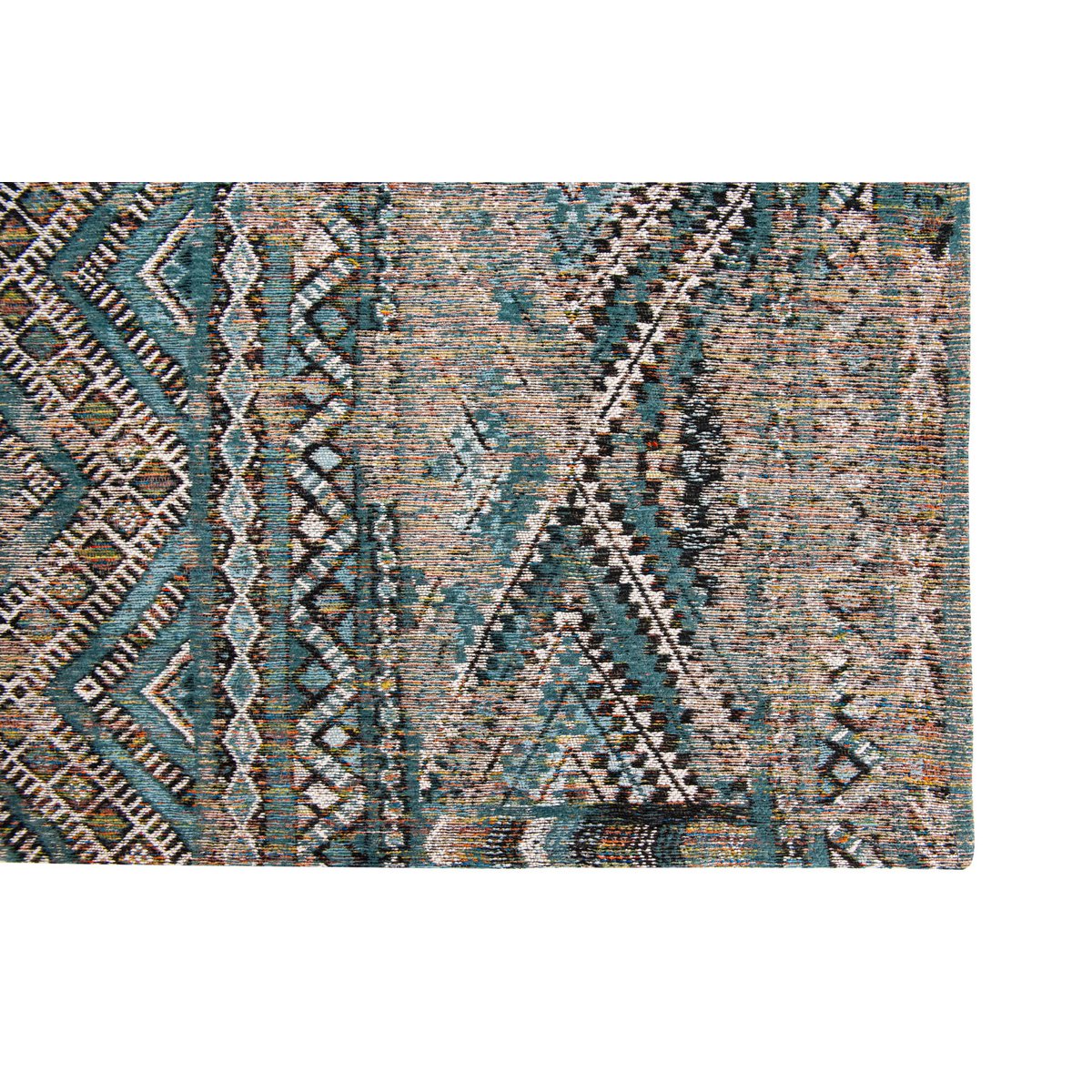 Eco Rug - Zemmuri Blue - Vloerkleed bruin en blauw