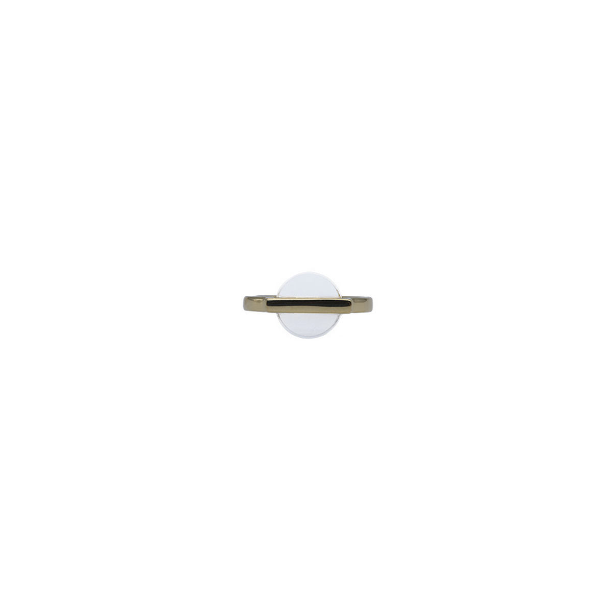 Plaqué Or 18 Carats Quartz crystal 50