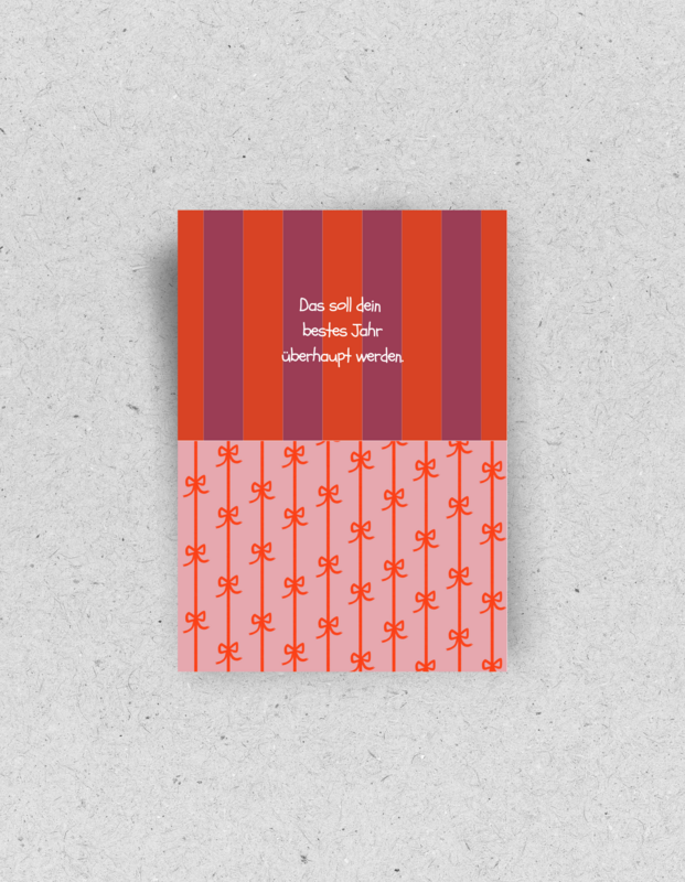 Postcard "This should be your best year ever" | Recycled paper