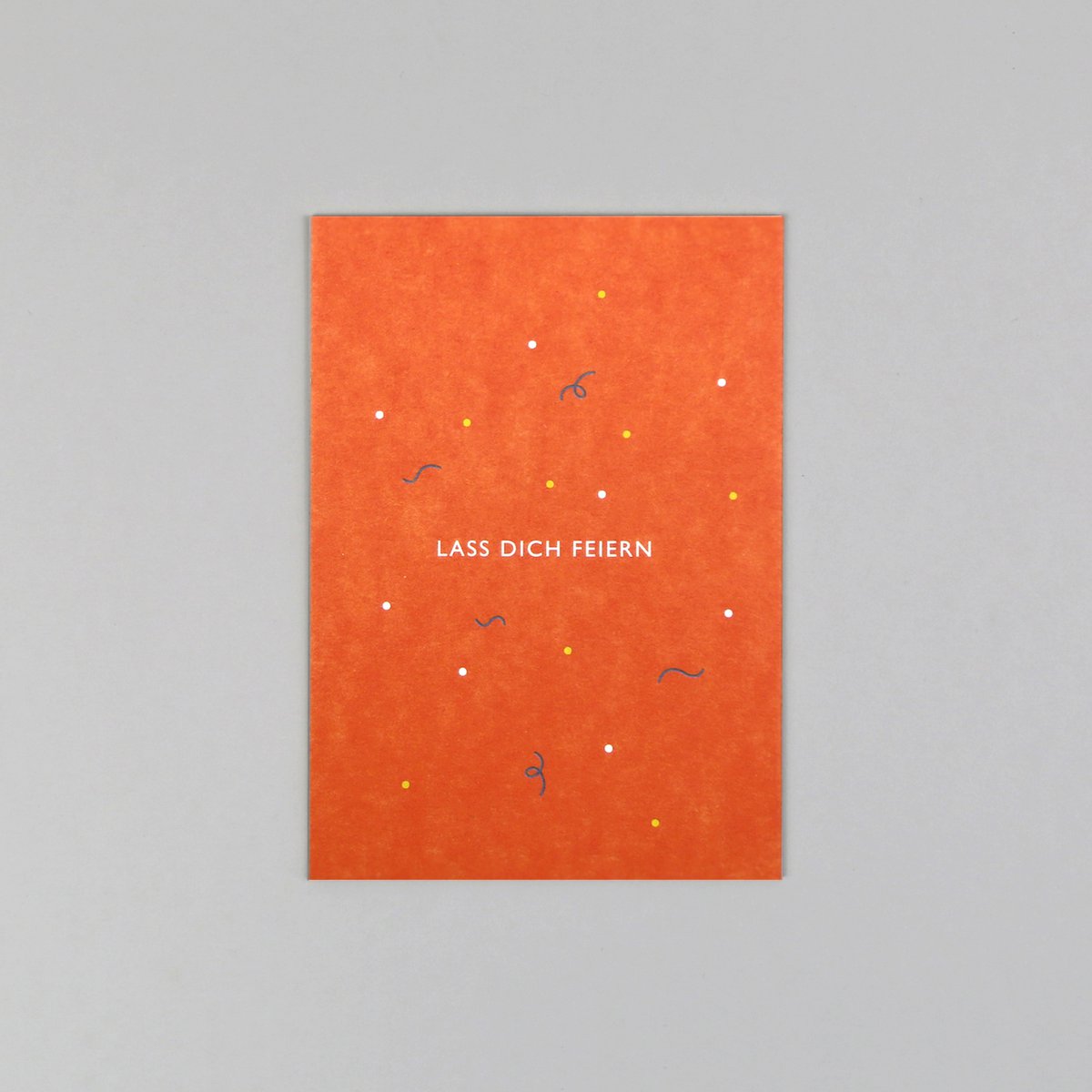 Postkarte Holzschliff Leni Feier