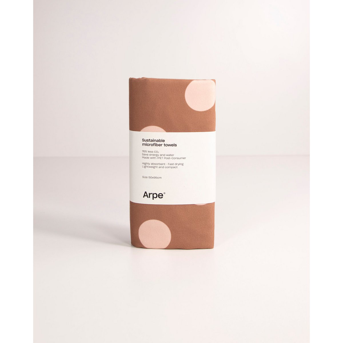 Towel Dots Chestnut Brown