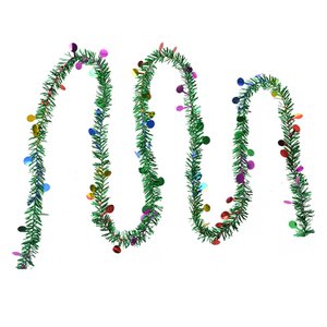 Christmas Garland Garland set of 12 450 cm Green Plastic