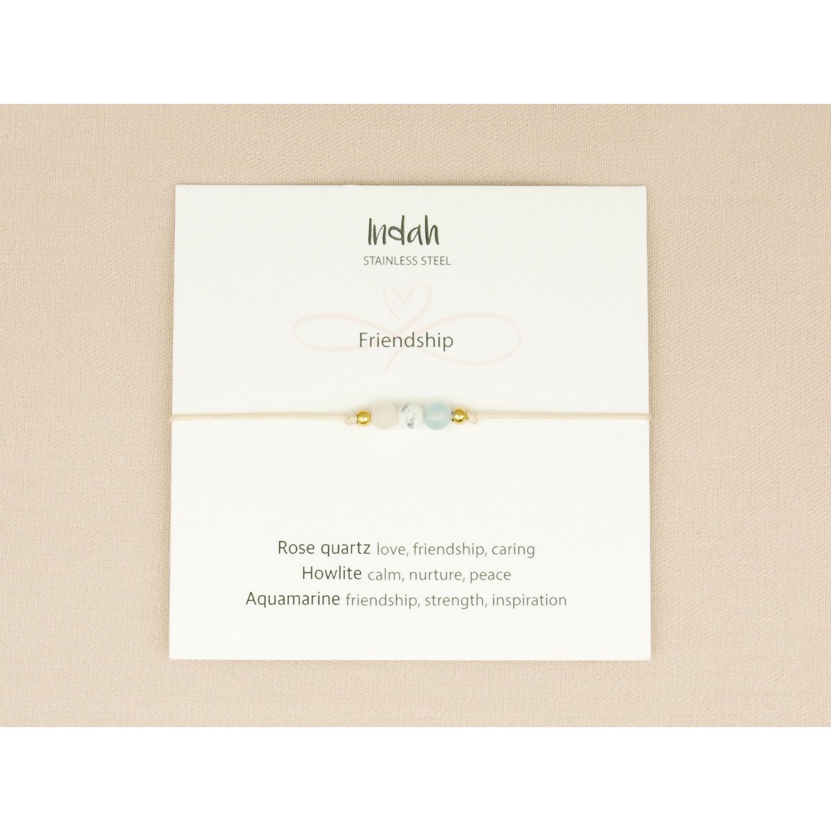 Armband rock, friendship, zilver en goud 